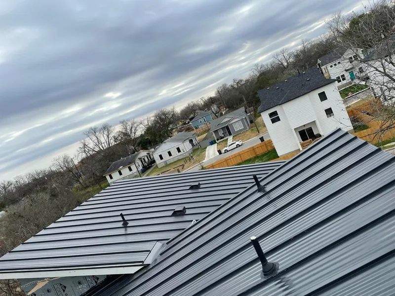 Standing seam metal roof panels with vents for Skylight Repair in Rhinebeck